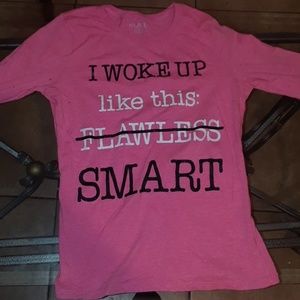 Pink graphic tee shirt